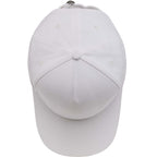 Recycled Twill Five Panel Ball Cap Embroidery - White - Top