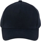 Recycled Twill Five Panel Ball Cap Transfer - Navy - Front