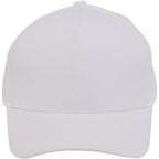 Recycled Twill Five Panel Ball Cap Transfer - White - Front