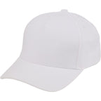 Recycled Twill Five Panel Ball Cap Transfer - White - Left Angle 2