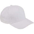 Recycled Twill Five Panel Ball Cap Transfer - White - Right Angle