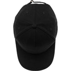 Recycled Twill Six Panel Ball Cap Transfer - Black - Top