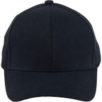 Recycled Twill Six Panel Ball Cap Transfer - Navy - Front