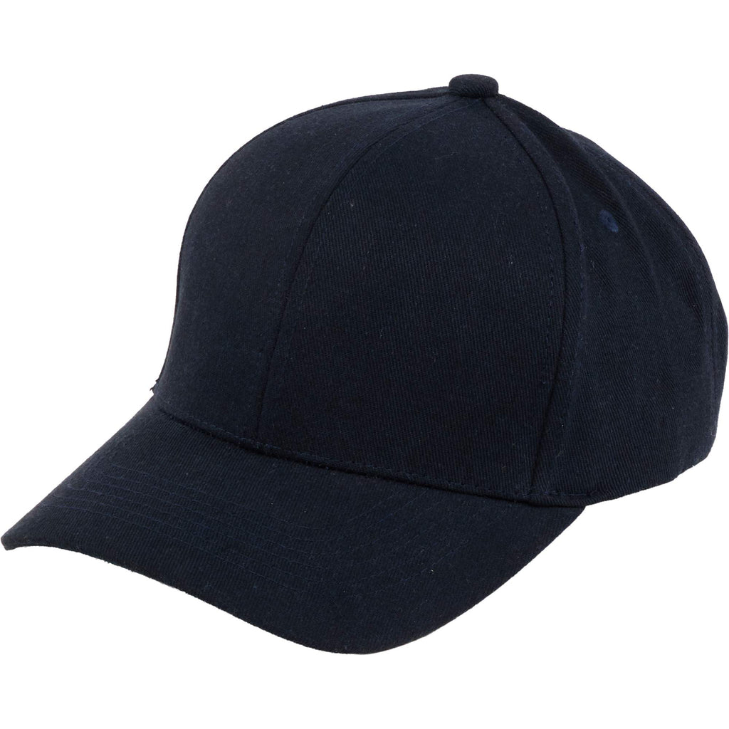 Recycled Twill Six Panel Ball Cap Transfer - Navy - Left Angle 2