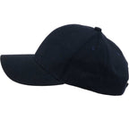 Recycled Twill Six Panel Ball Cap Transfer - Navy - Left Angle
