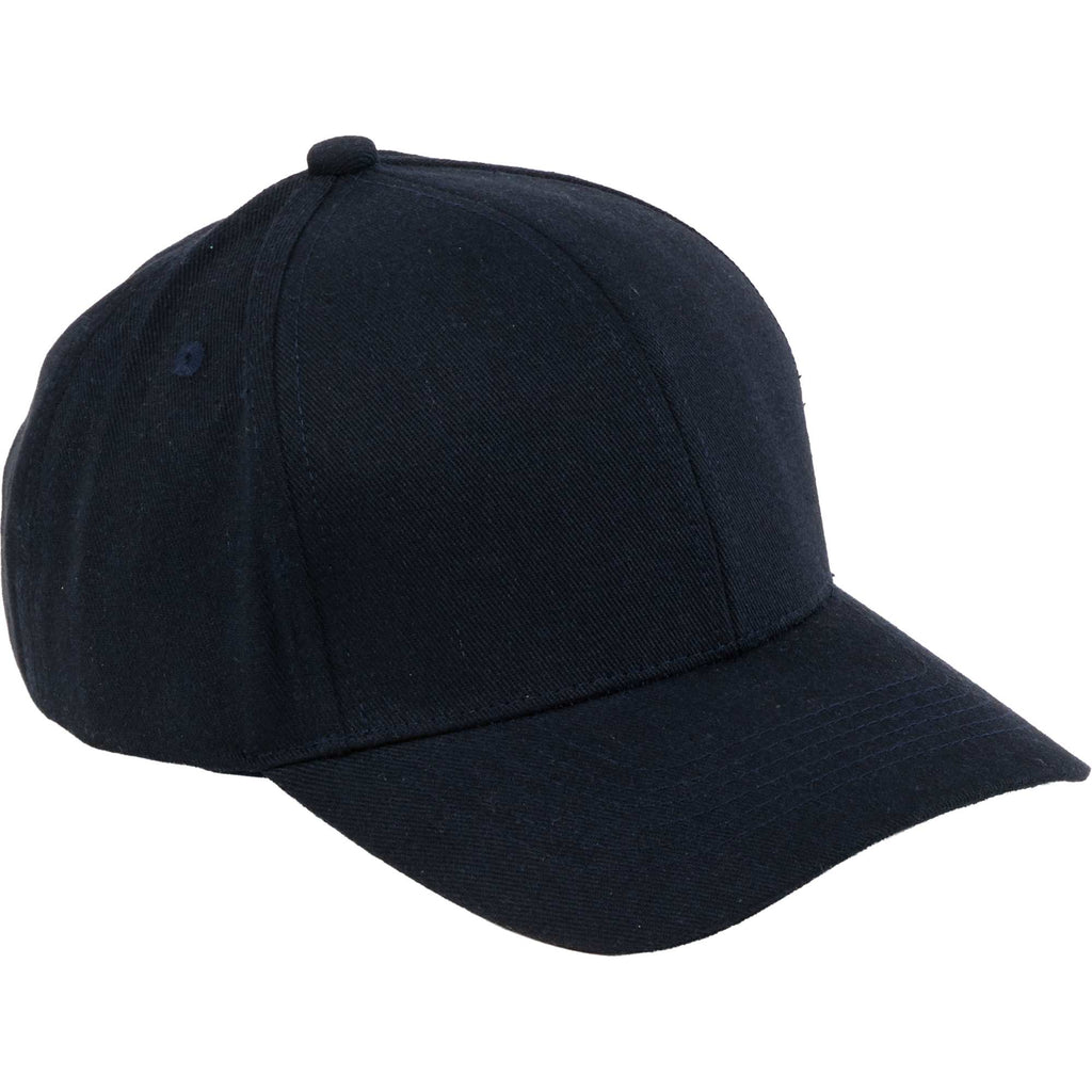 Recycled Twill Six Panel Ball Cap Transfer - Navy - Right Angle