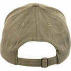 Recycled Twill Six Panel Ball Cap Transfer - Olive - Back