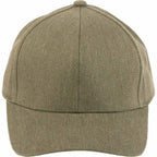 Recycled Twill Six Panel Ball Cap Transfer - Olive - Front