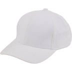 Recycled Twill Six Panel Ball Cap Transfer - White - Left Angle 2