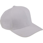 Recycled Twill Six Panel Ball Cap Transfer - White - Right Angle