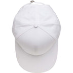 Recycled Twill Six Panel Ball Cap Transfer - White - Top