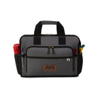 Recycled Wide Mouth Tool Bag with Shoulder Strap Transfer - Dark Grey - View 1