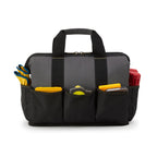 Recycled Wide Mouth Tool Bag with Shoulder Strap Transfer - Dark Grey - View 4