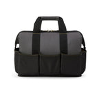 Recycled Wide Mouth Tool Bag with Shoulder Strap Transfer - Dark Grey - View 6