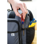 Recycled Wide Mouth Tool Bag with Shoulder Strap Transfer - Dark Grey - View 8