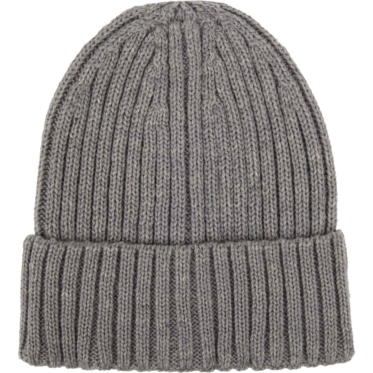 Recycled Wool Blend Beanie Embroidery - Silver - Front 2