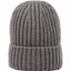 Recycled Wool Blend Beanie Embroidery - Silver - Front