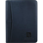 Recycled Writing Pad with Mesh ID Window Debossing - Navy - Front