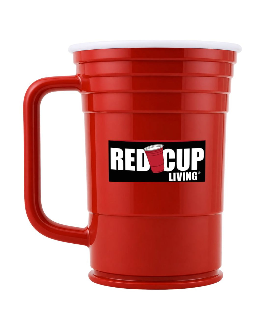 Red Cup Living Reusable Beer Mug, 24 oz - Red - Back