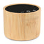Reed Round Bamboo Bluetooth Speaker, 5W Laser Engraving - Bamboo - View 1