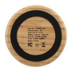 Reed Round Bamboo Bluetooth Speaker, 5W Laser Engraving - Bamboo - View 5