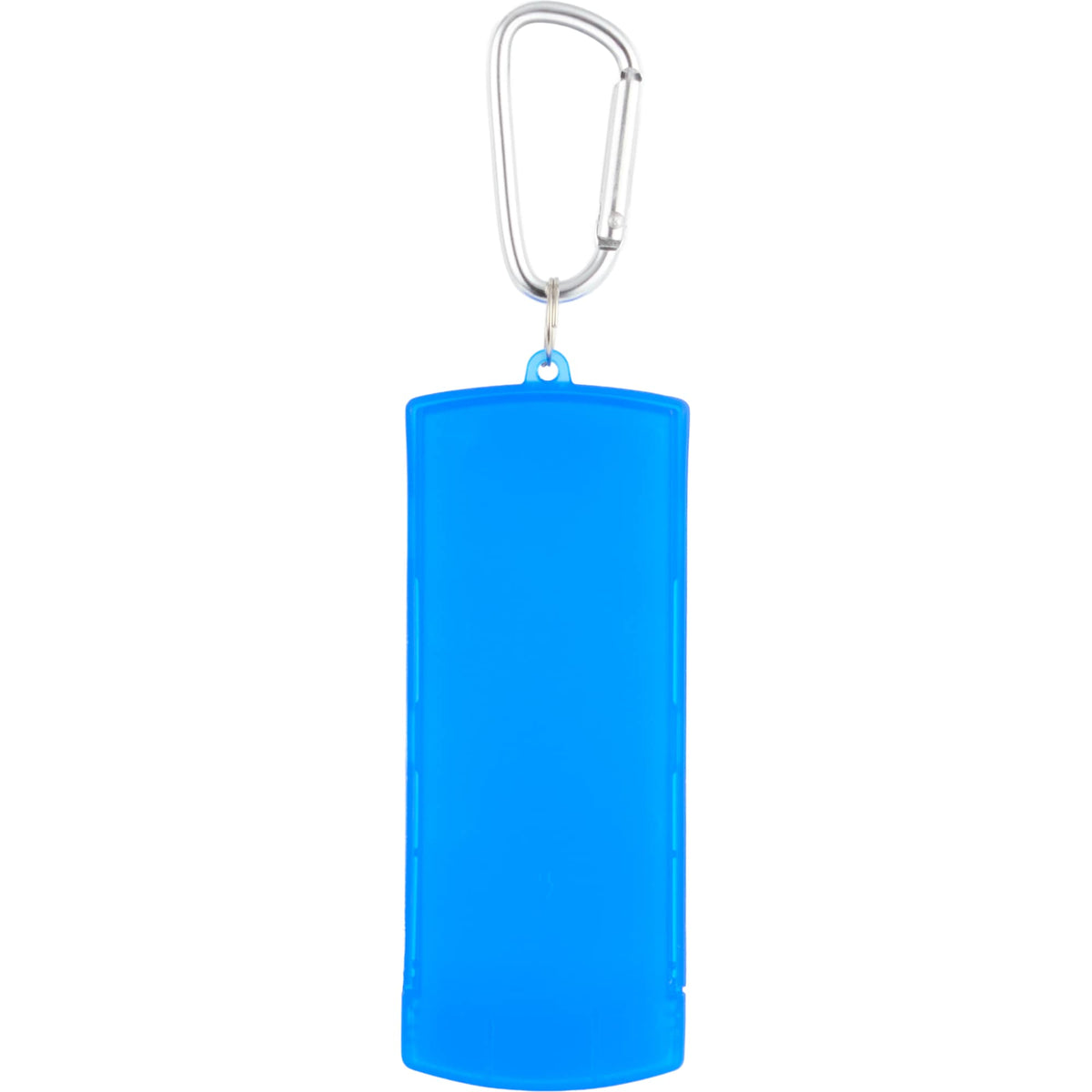 Refillable Bandage Dispenser with Carabiner - Blue - Back
