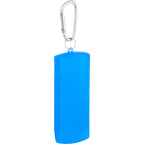 Refillable Bandage Dispenser with Carabiner - Blue - Right Angle