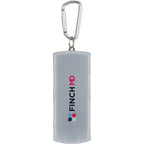 Refillable Bandage Dispenser with Carabiner - Clear - Front