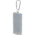 Refillable Bandage Dispenser with Carabiner Full Color - Clear - Left Angle