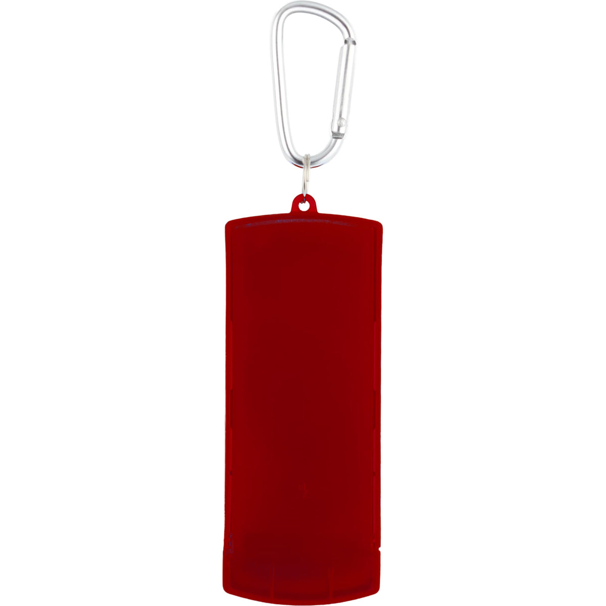 Refillable Bandage Dispenser with Carabiner - RED - Back