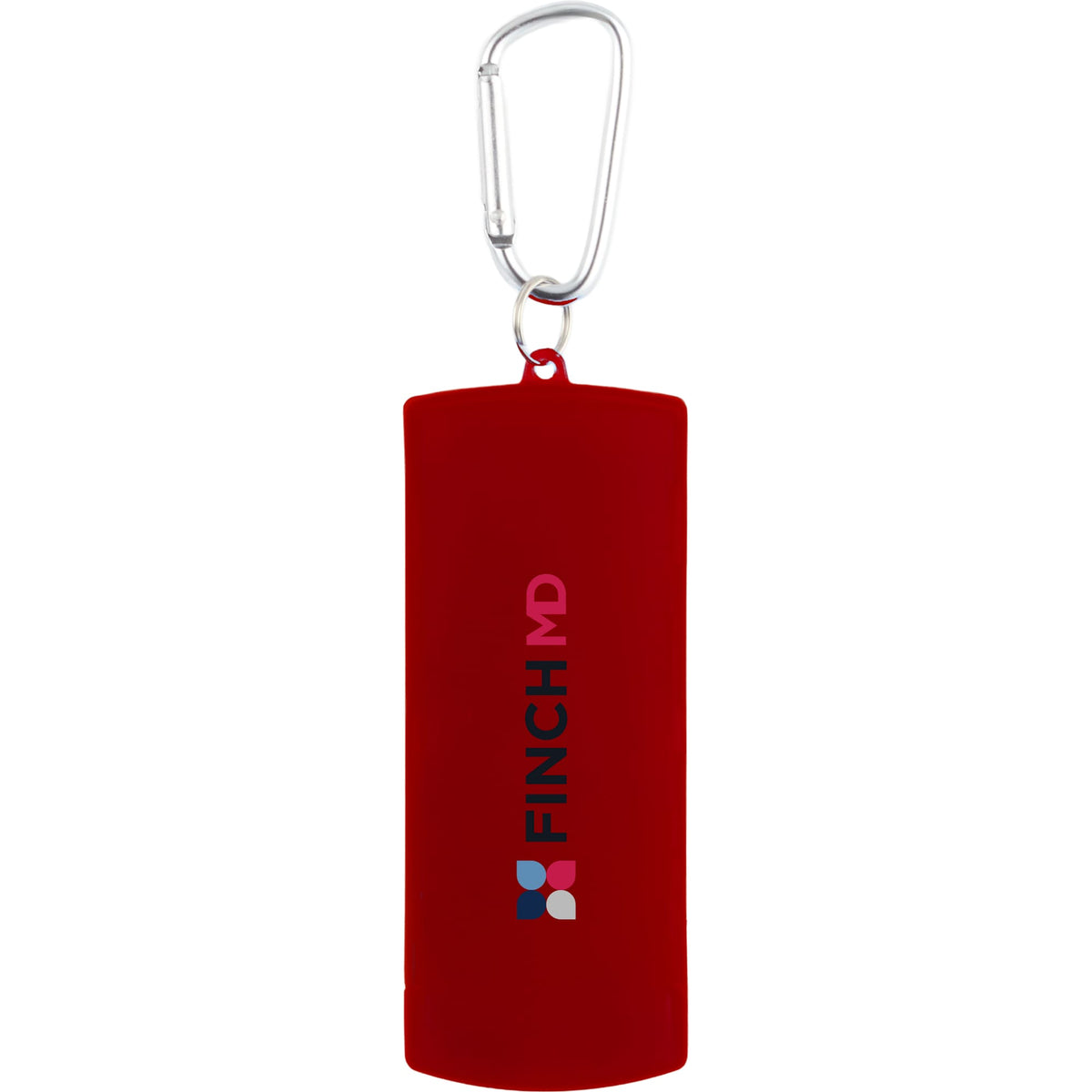 Refillable Bandage Dispenser with Carabiner - RED - Front