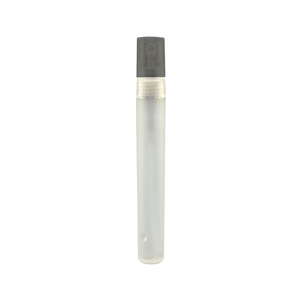 Refillable Spray Bottle, 0.34 oz - Frosted with Black - Blank