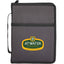 Refillable Zip Journal Folio in Recycled Ocean Plastic Transfer - Charcoal - Front