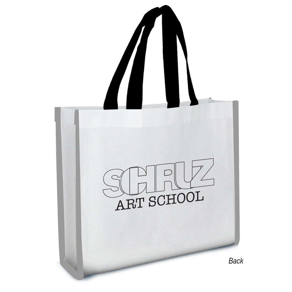 Reflective Coloring Tote Bag with Crayons, Non-Woven - Silk Screen