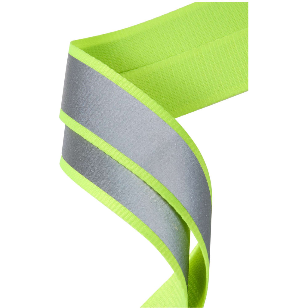 Reflective Lanyard in Recycled Polyester, 1 Inch - Yellow - Detail 3