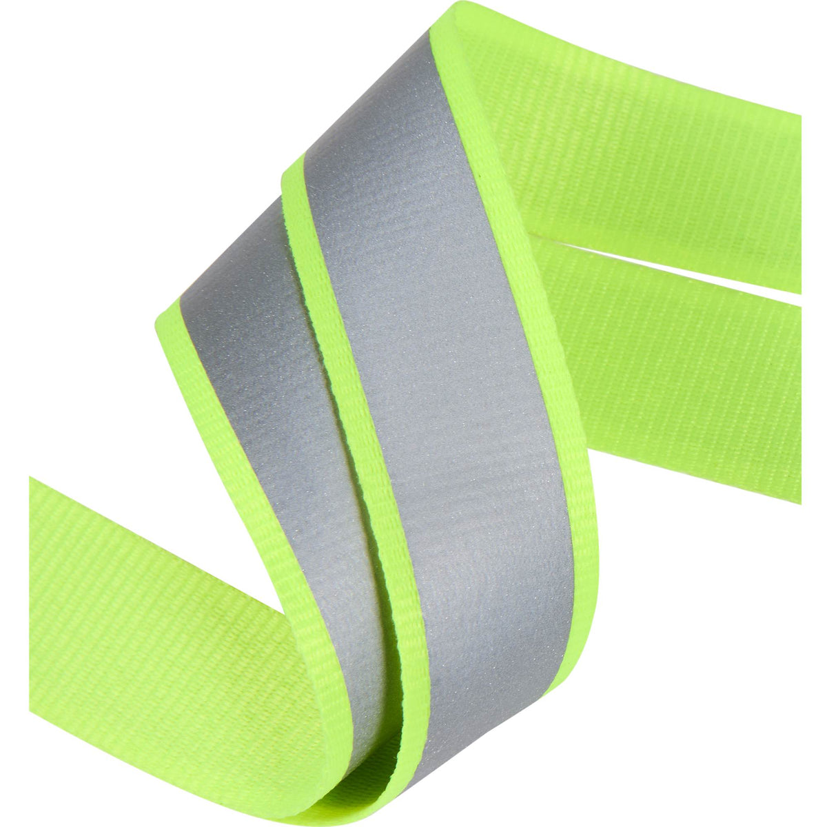 Reflective Lanyard in Recycled Polyester, 1 Inch - Yellow - Detail 4