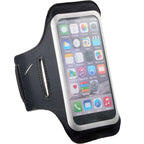 Reflective Phone Arm Band for Running Full Color - Black - Right Angle
