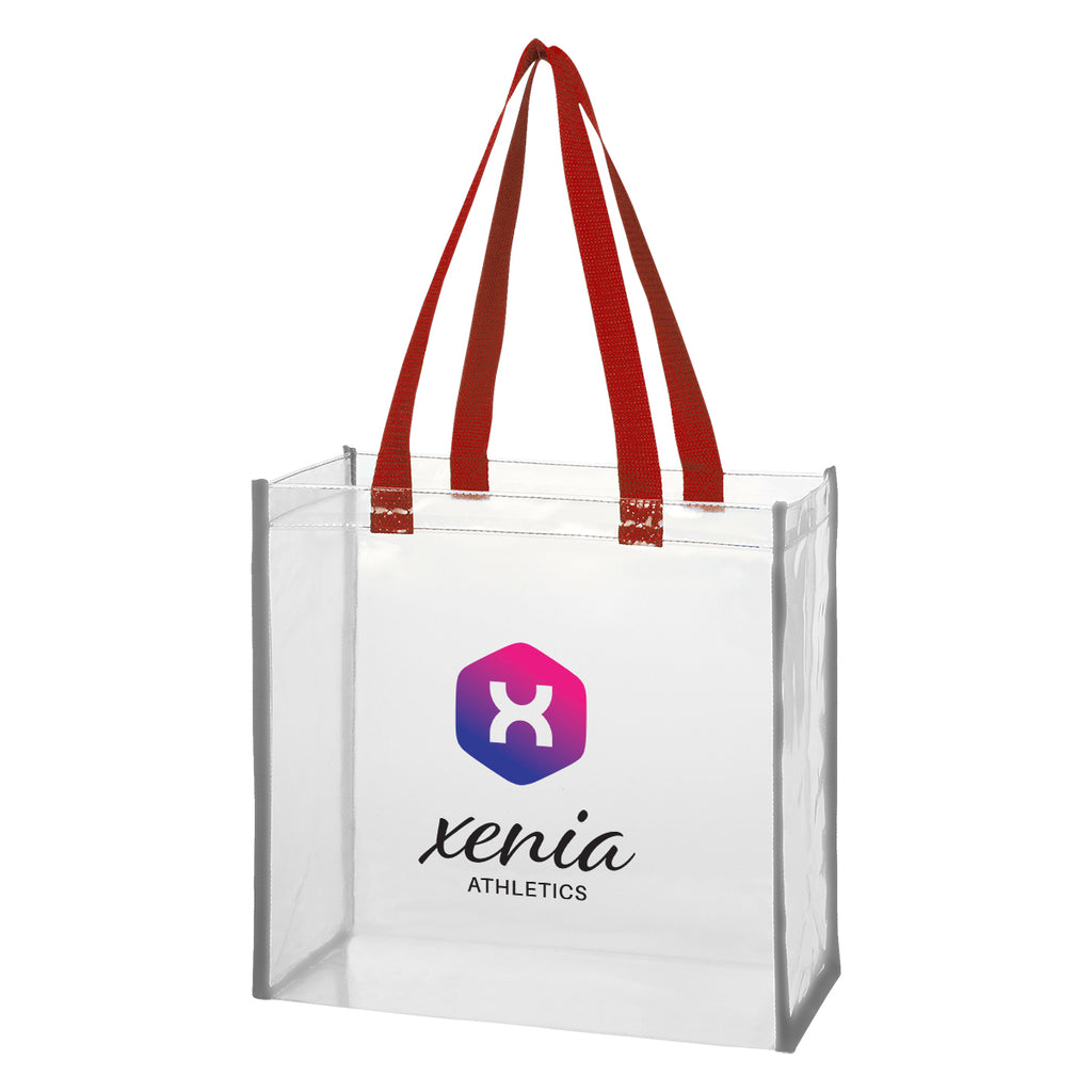 Reflective Shopper Tote Bag in Clear EVA - Colorbrite
