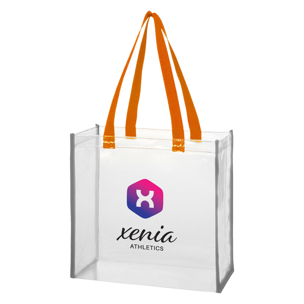 Reflective Shopper Tote Bag in Clear EVA - Colorbrite