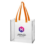 Reflective Shopper Tote Bag in Clear EVA - Colorbrite