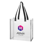 Reflective Shopper Tote Bag in Clear EVA - Colorbrite
