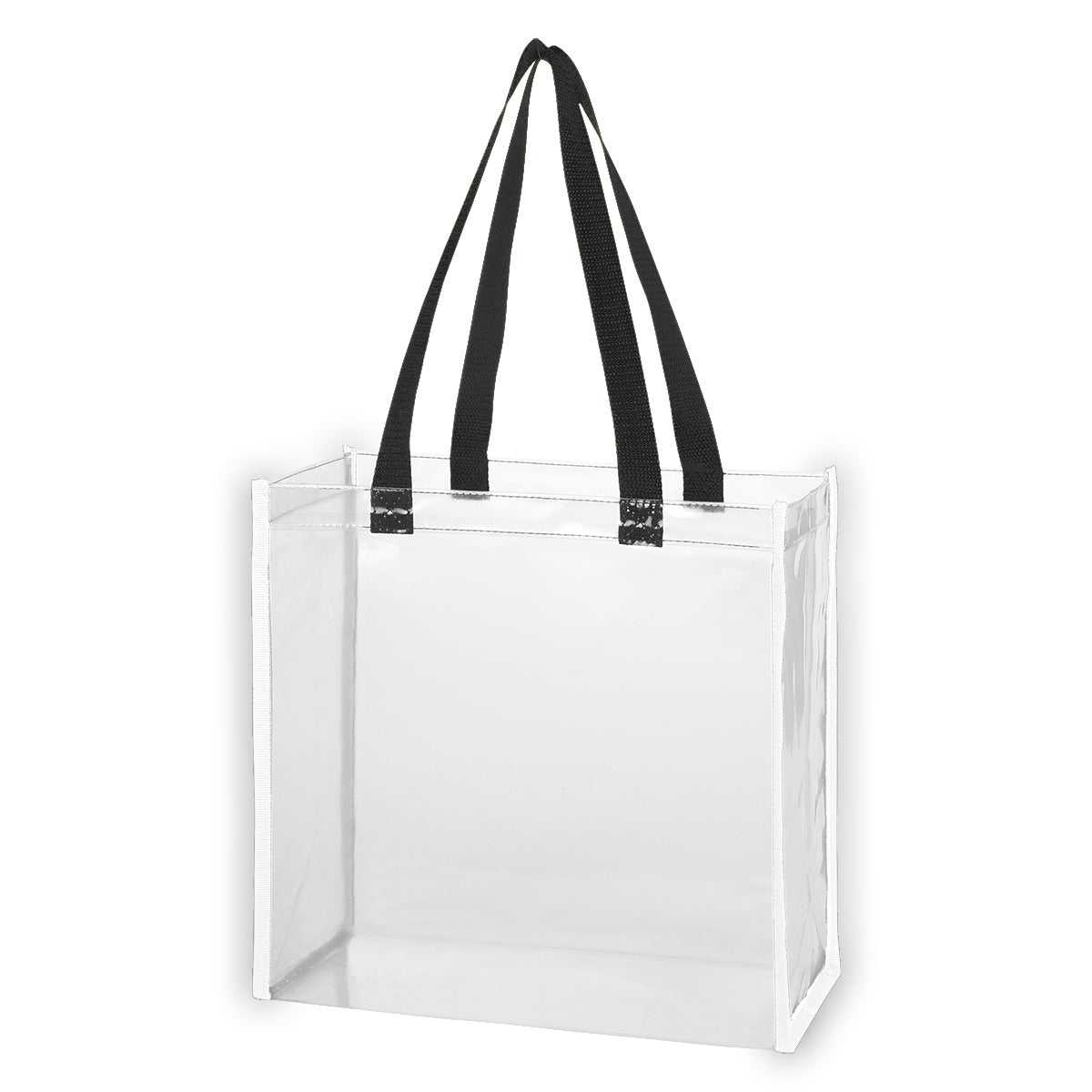Reflective Shopper Tote Bag in Clear EVA - Reflective_Blank