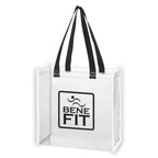 Reflective Shopper Tote Bag in Clear EVA - Reflective_Silkscreen