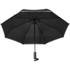 Reflective Trim Auto Umbrella in Recycled Fabric, 48 Inch - Black - Detail 2