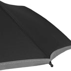 Reflective Trim Auto Umbrella in Recycled Fabric, 48 Inch - Black - Detail 3