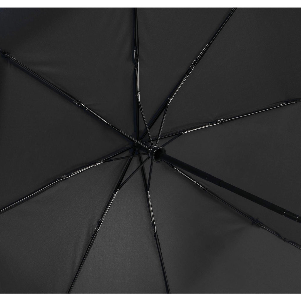 Reflective Trim Auto Umbrella in Recycled Fabric, 48 Inch - Black - Detail