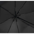 Reflective Trim Auto Umbrella in Recycled Fabric, 48 Inch - Black - Detail