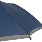 Reflective Trim Auto Umbrella in Recycled Fabric, 48 Inch - Navy - Detail 3