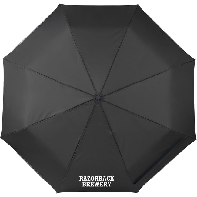 Reflective Trim Auto Umbrella in Recycled Fabric, 48 Inch Transfer