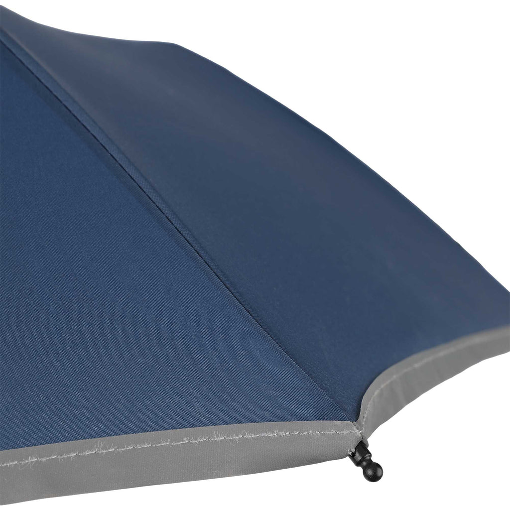 Reflective Trim Auto Umbrella in Recycled Fabric, 48 Inch Transfer - Navy - Detail 3